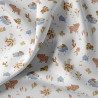 Printed Cotton PICOTI White / Blue